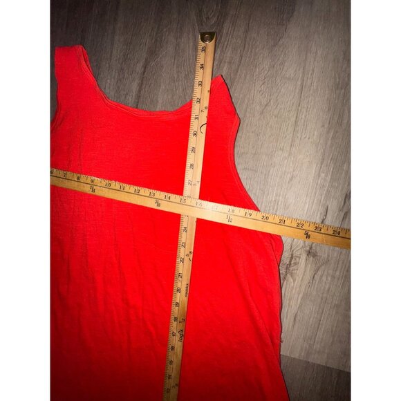 Bright Red Sonoma Womans Plus Soft Tank Top 1x Sleeveless Casual Comfort - Picture 6 of 6